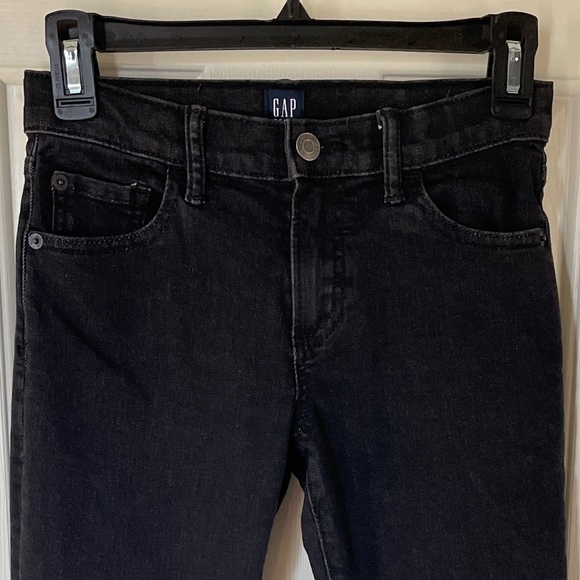 Gap Black Denim Jeans with Adjustable Waist Slim Fit Boys Size 10 Regular - Picture 6 of 8